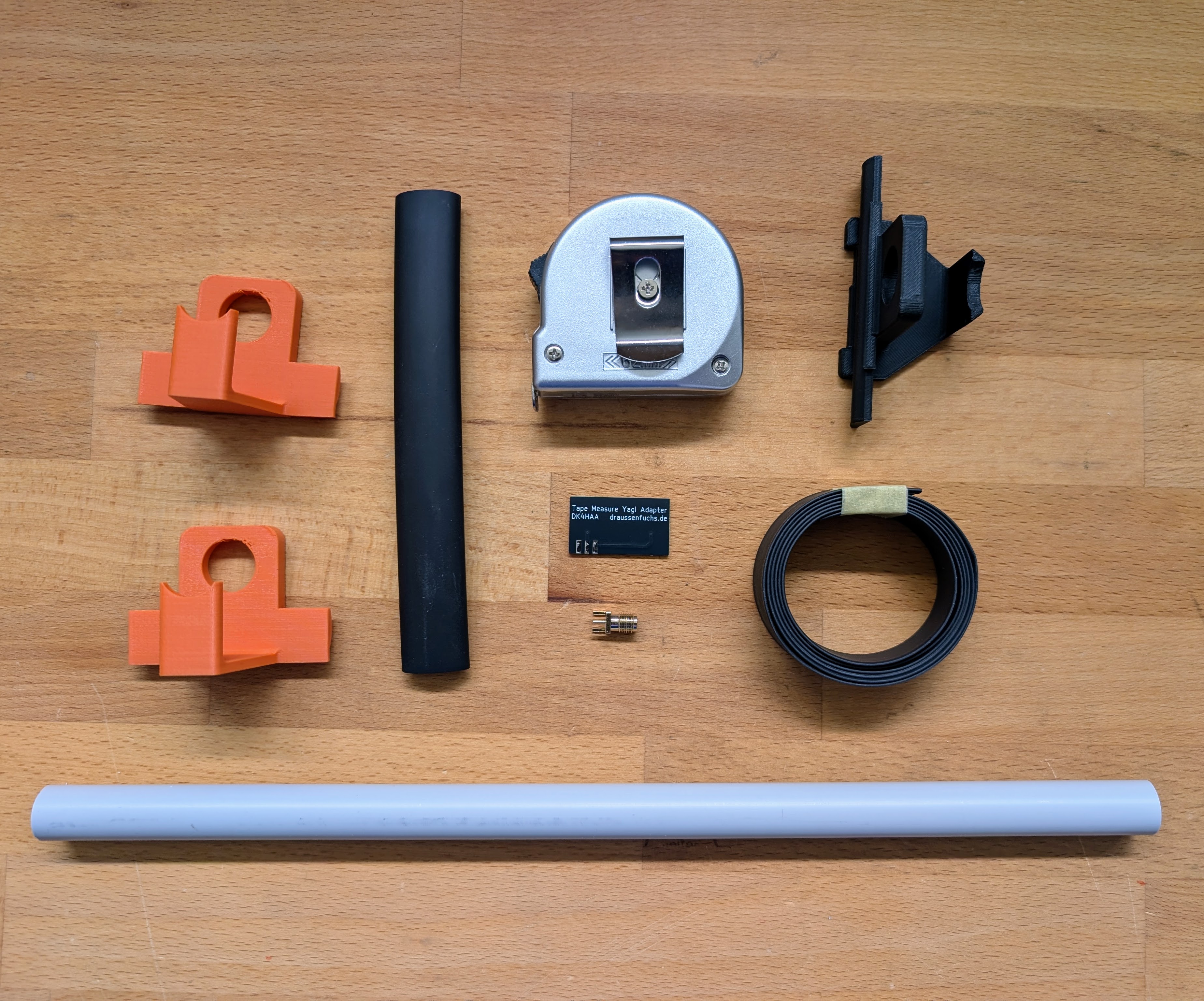 Draussenfuchs 433MHz Yagi antenna kit - The individual parts