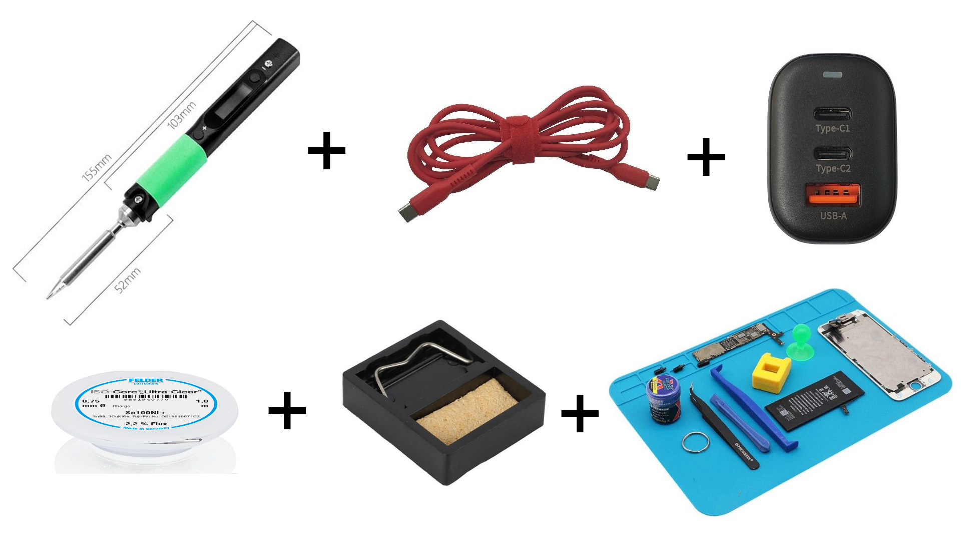 All-in-one: Pinecil v2 - complete package with everything needed for soldering
