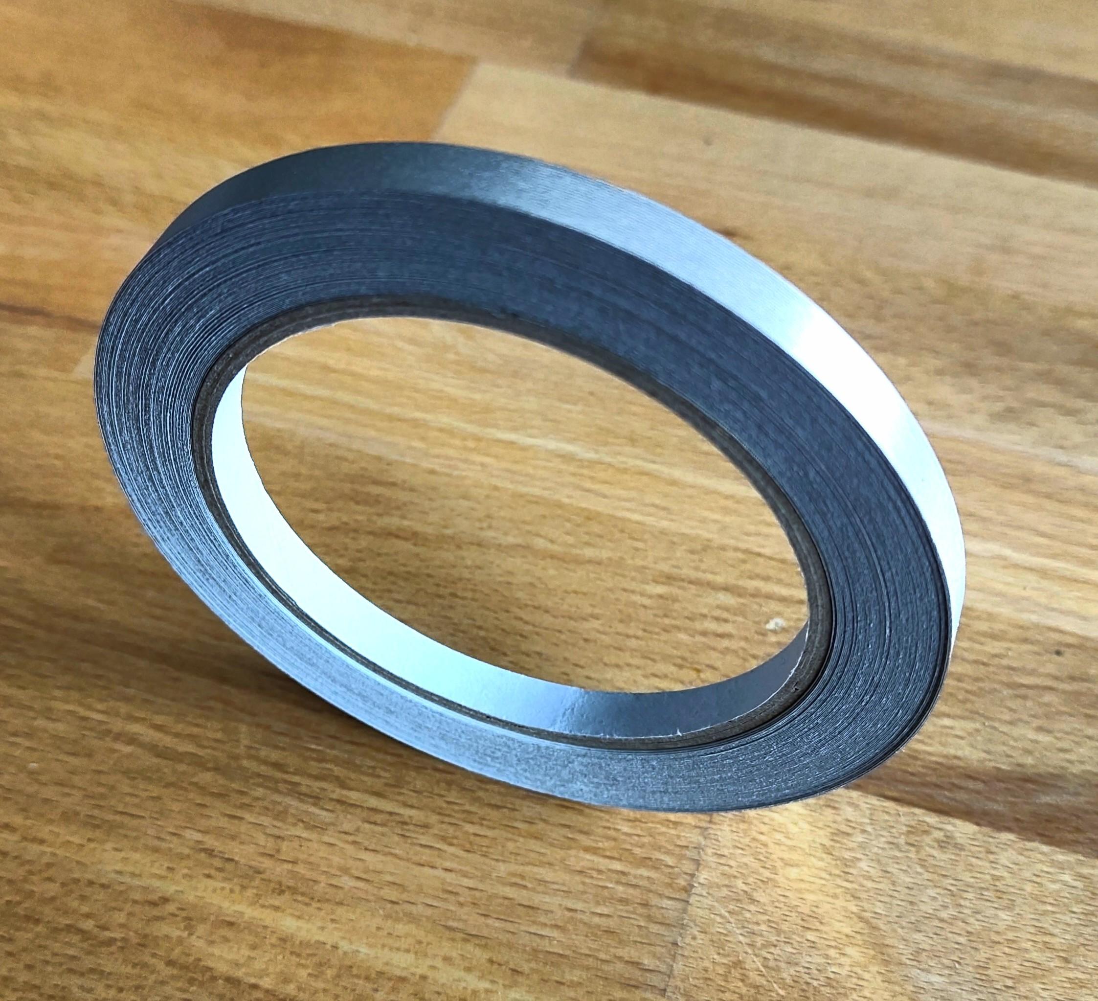 Conductive adhesive tape – standing roll, side view