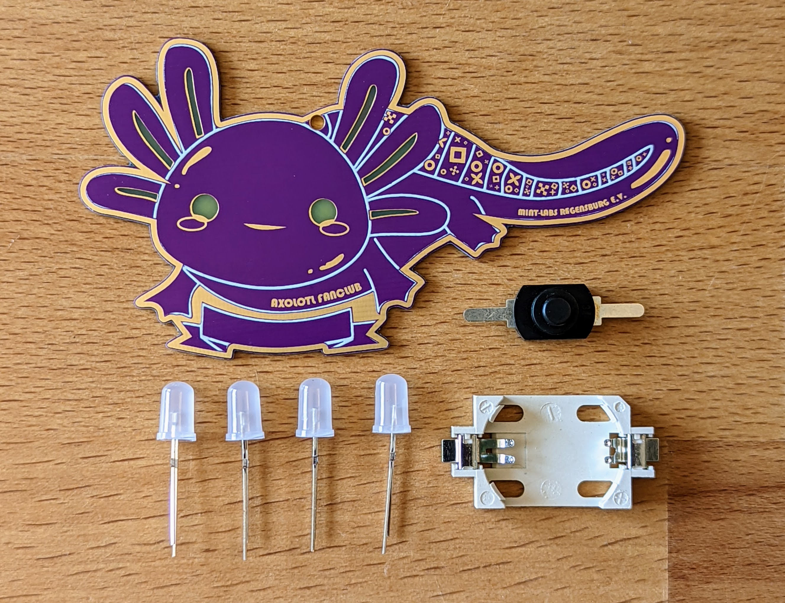 Axolotl Fan Club Badge - A badge for absolute Axolotl fans!