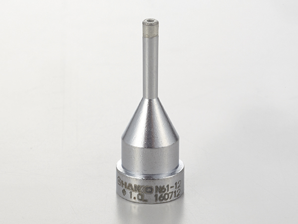 Chrome desoldering nozzle N61-12 with 1.0mm diameter and polished surface