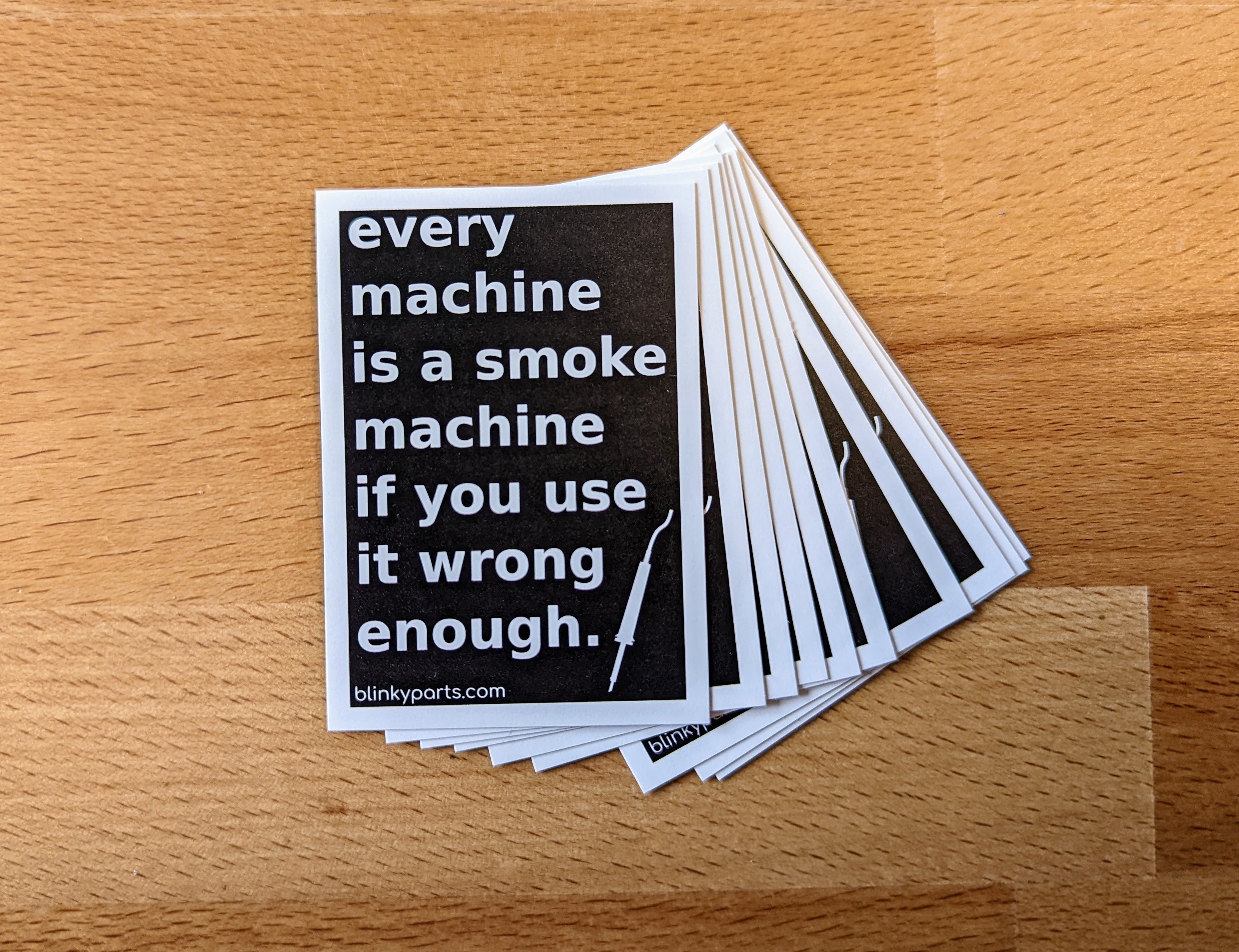 Sticker package: 10x Smoke Machine