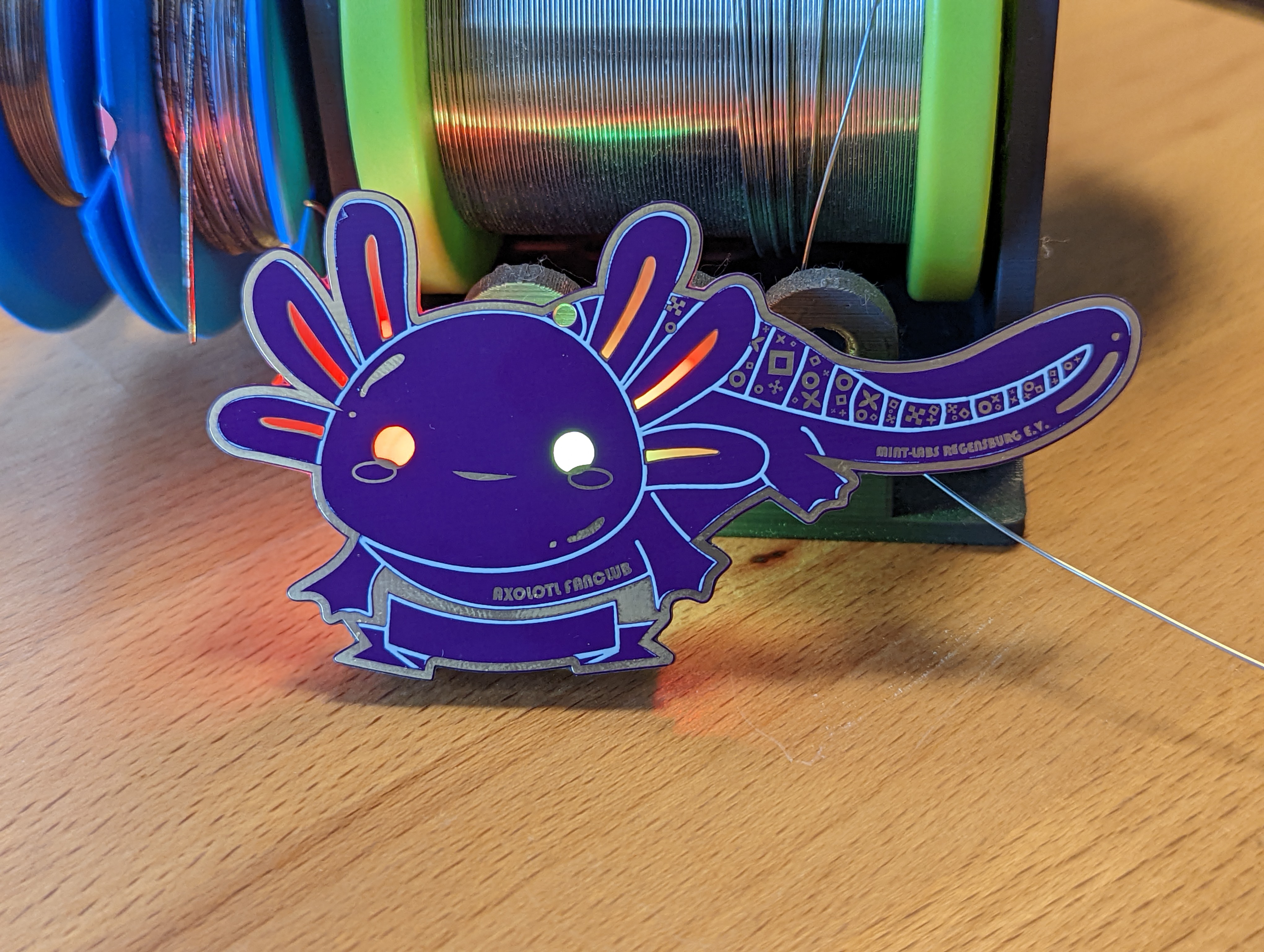 Axolotl Fan Club Badge - A badge for absolute Axolotl fans!