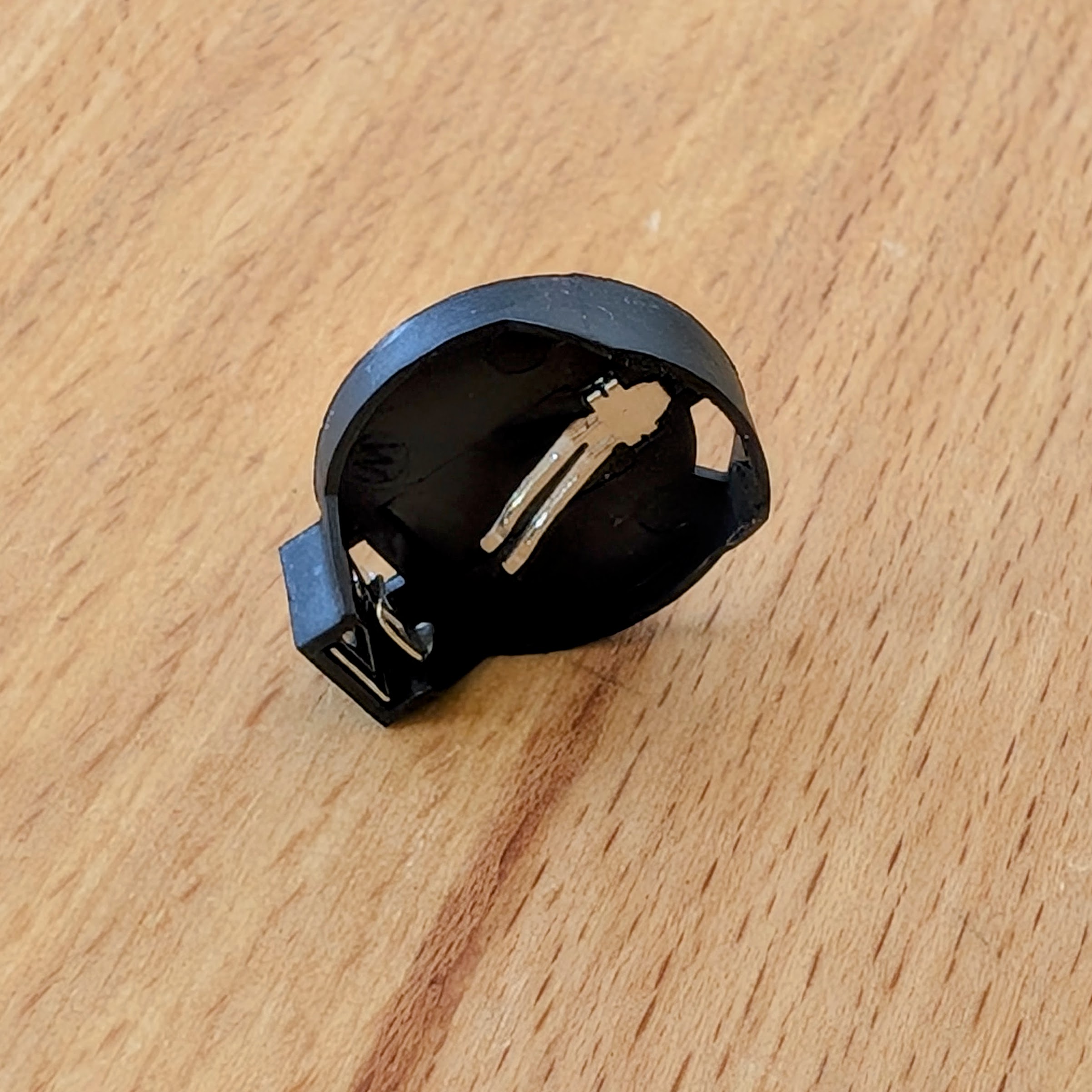 CR2032 Battery holder THT version positioned sideways