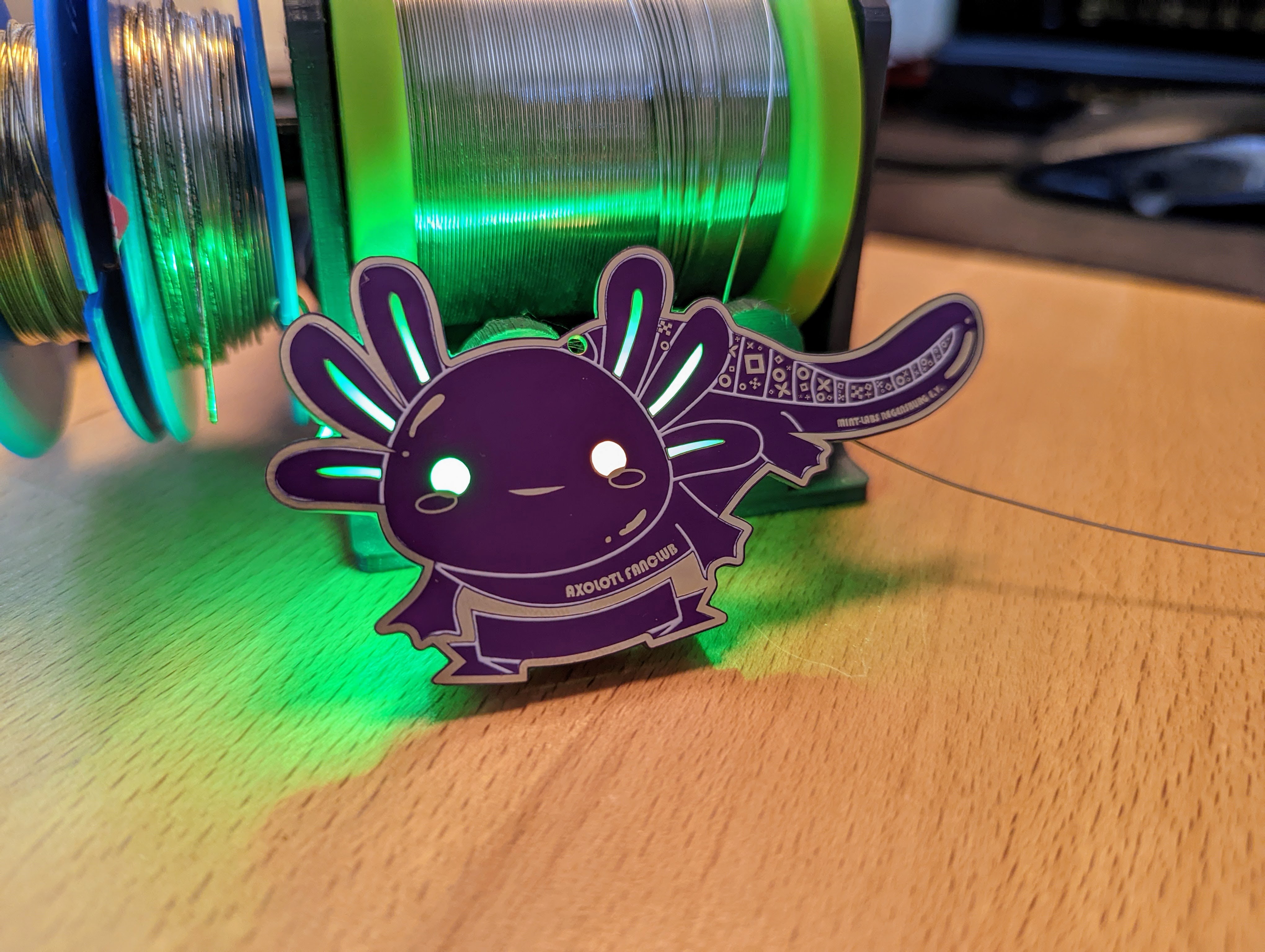 Axolotl Fan Club Badge - A badge for absolute Axolotl fans!