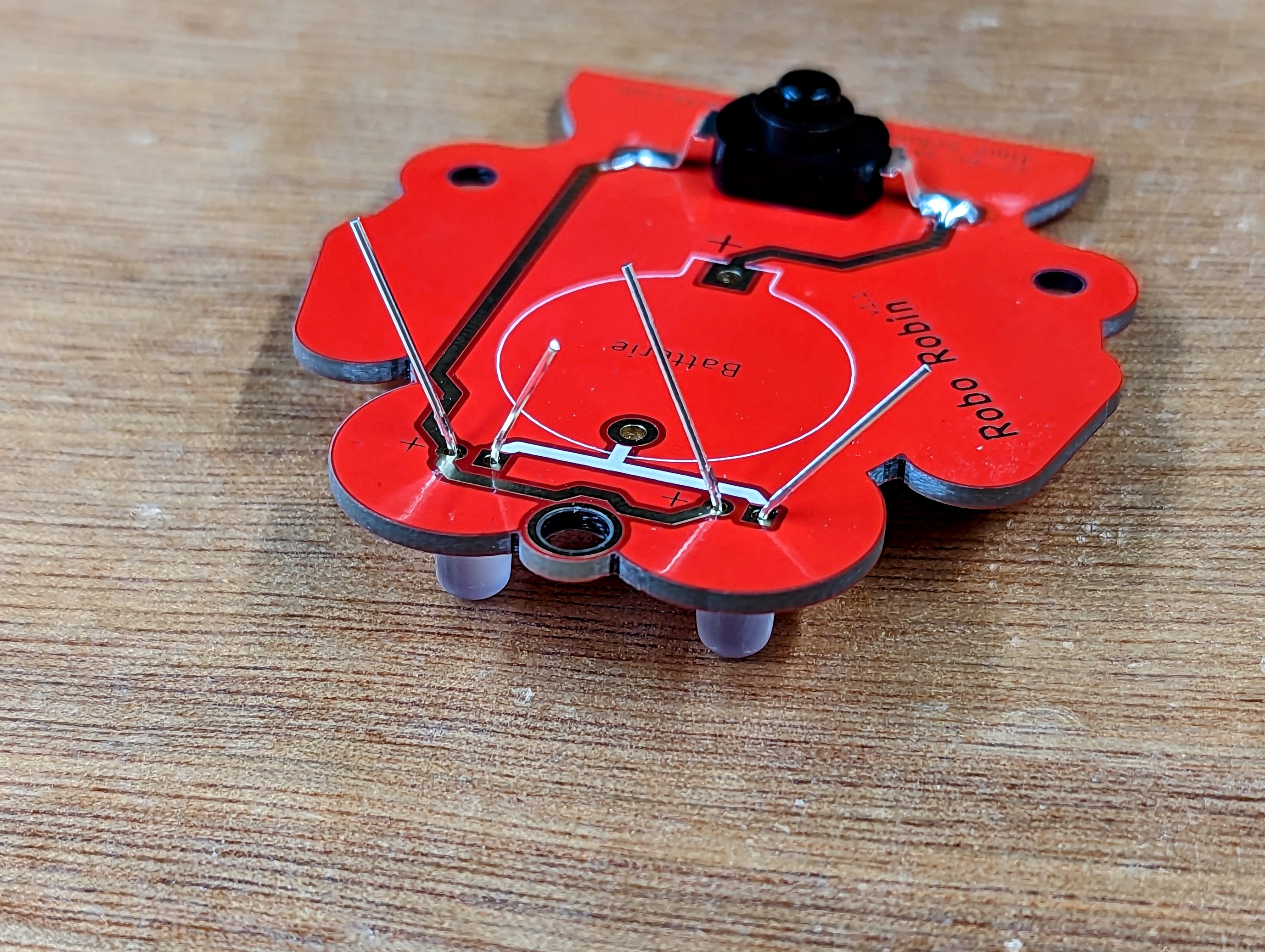 Robo Robin Lötbausatz - Der sehr einfache lustig rote Roboterbausatz
