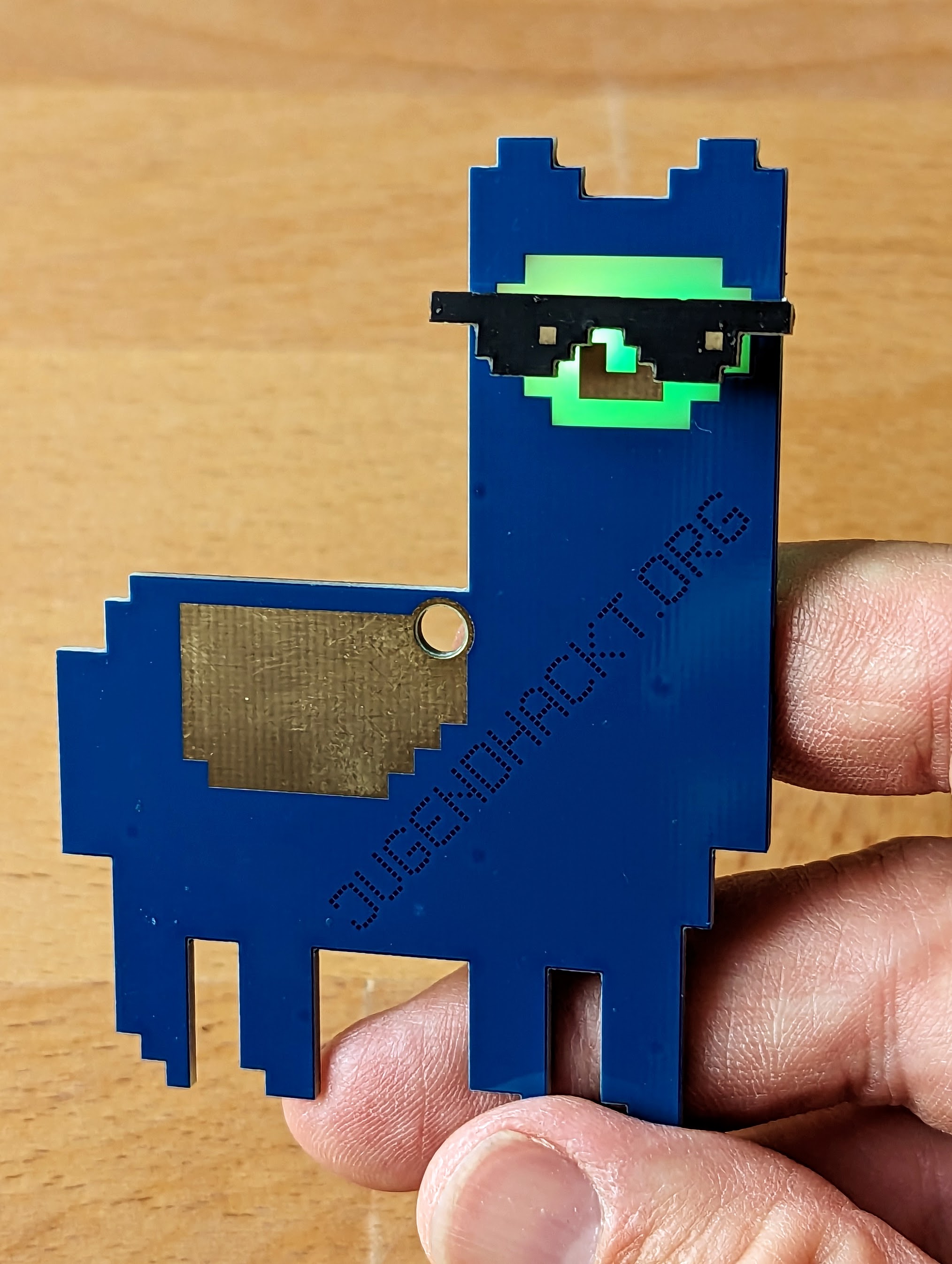 Al-Hacka-Alpaka – front view with sunglasses Al-Hacka-Alpaka – front view with sunglasses