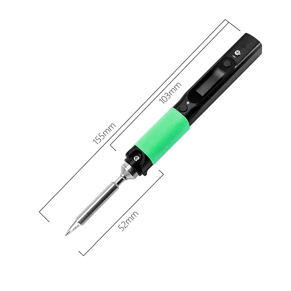 Pinecil soldering iron dimensions Pinecil soldering iron with size measurements in millimeters