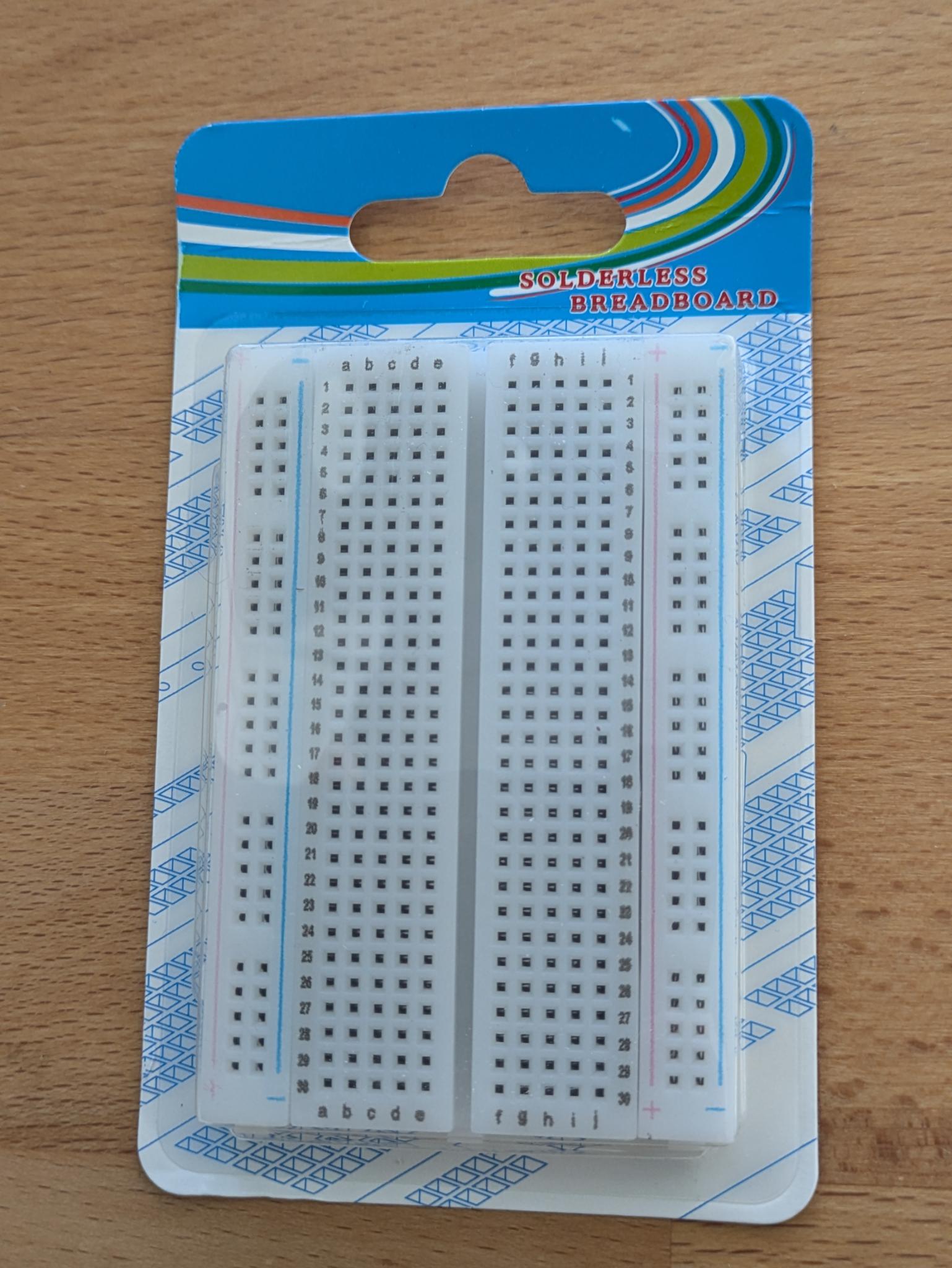 Breadboard transparent with 400 connections - Your experimental board for your own circuits