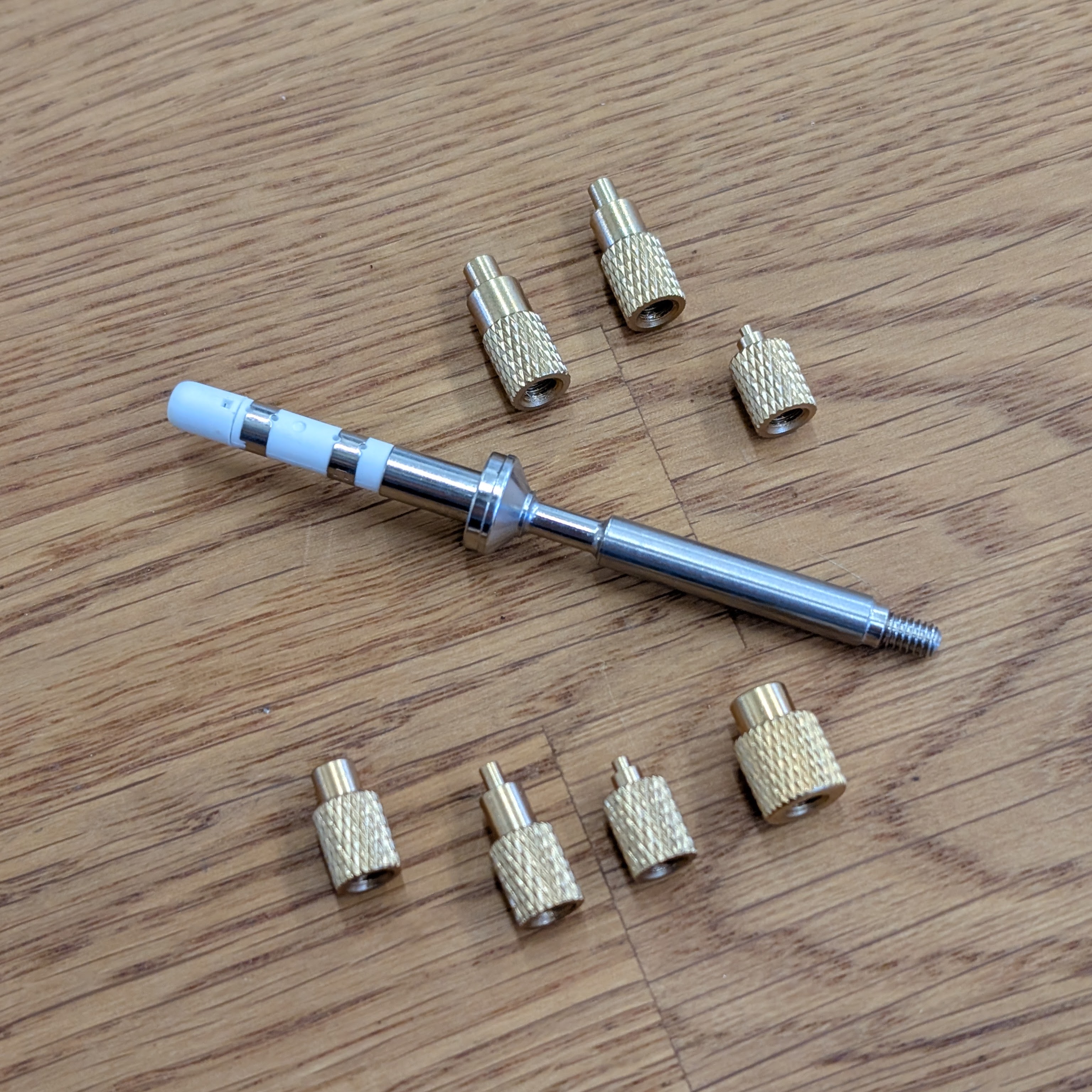 PINECIL threaded tip set and adapter PINECIL threaded tip set and adapter