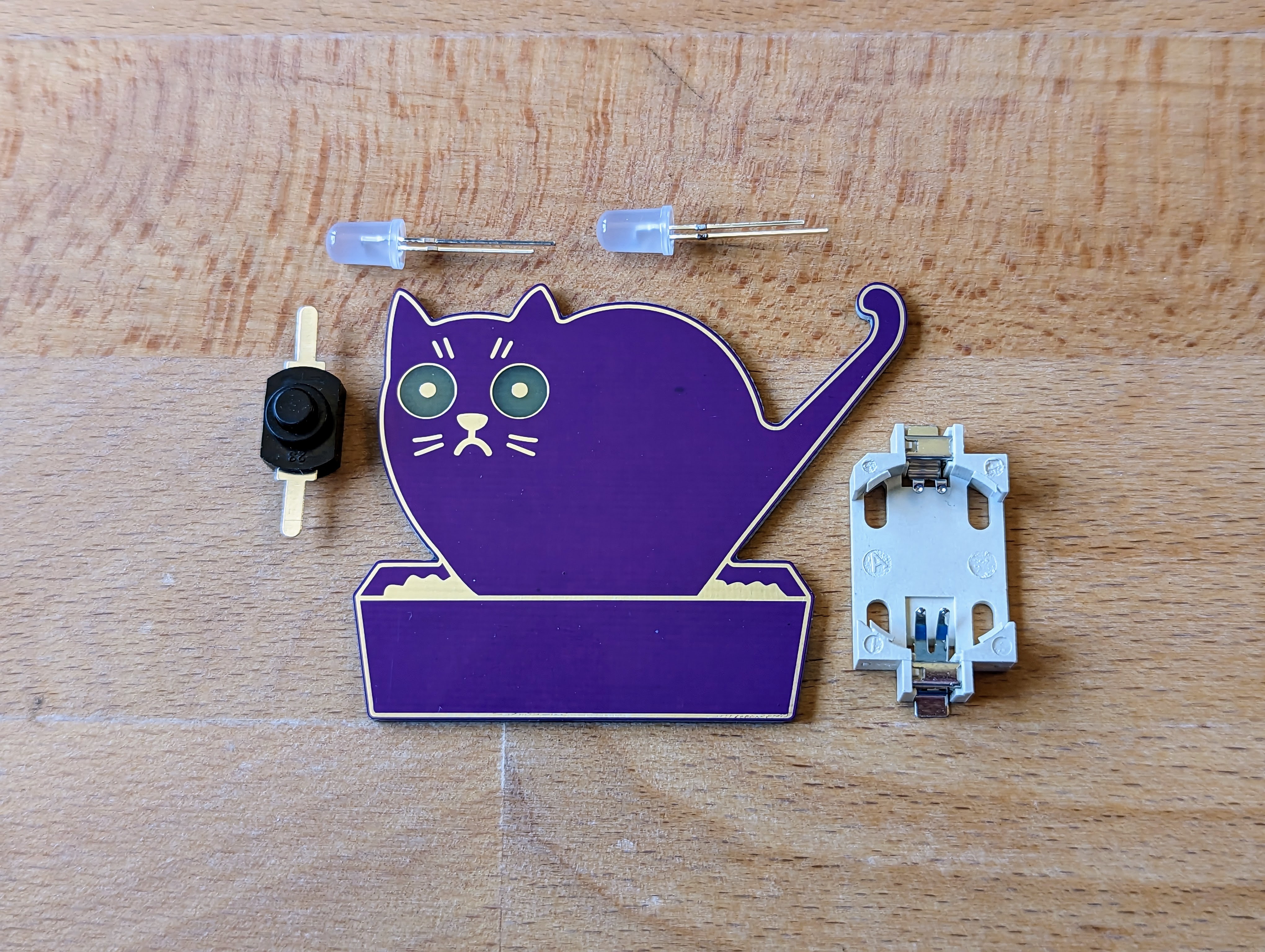 Cat in a box - wonderfully simple kit to solder and love