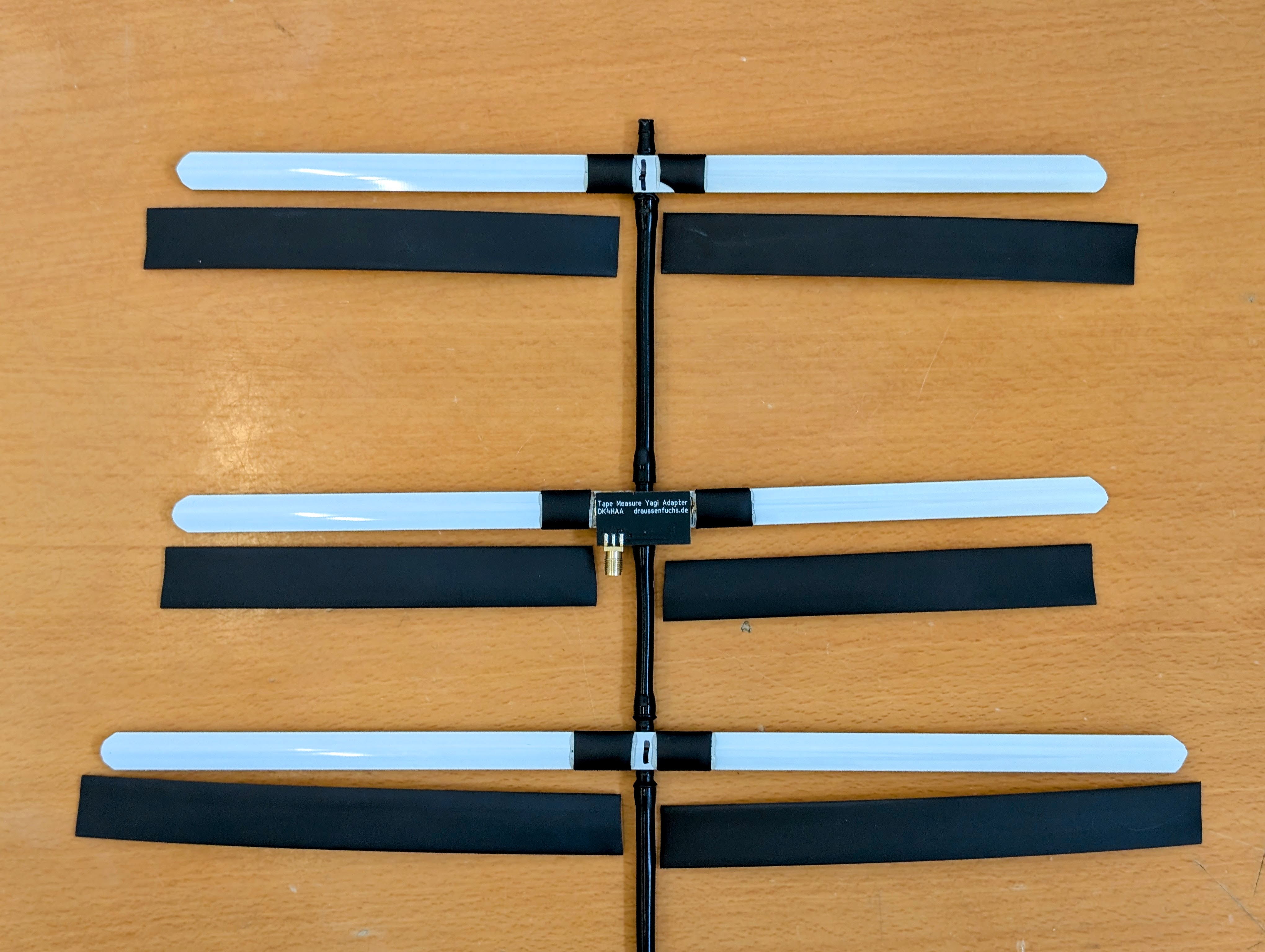 Draussenfuchs 433MHz Yagi Antennenbausatz - Die Antenne ohne Schrumpfschlauch