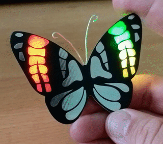 Regenbogen Schmetterling: Wunderbarer Halsschmuck und einfacher Bausatz