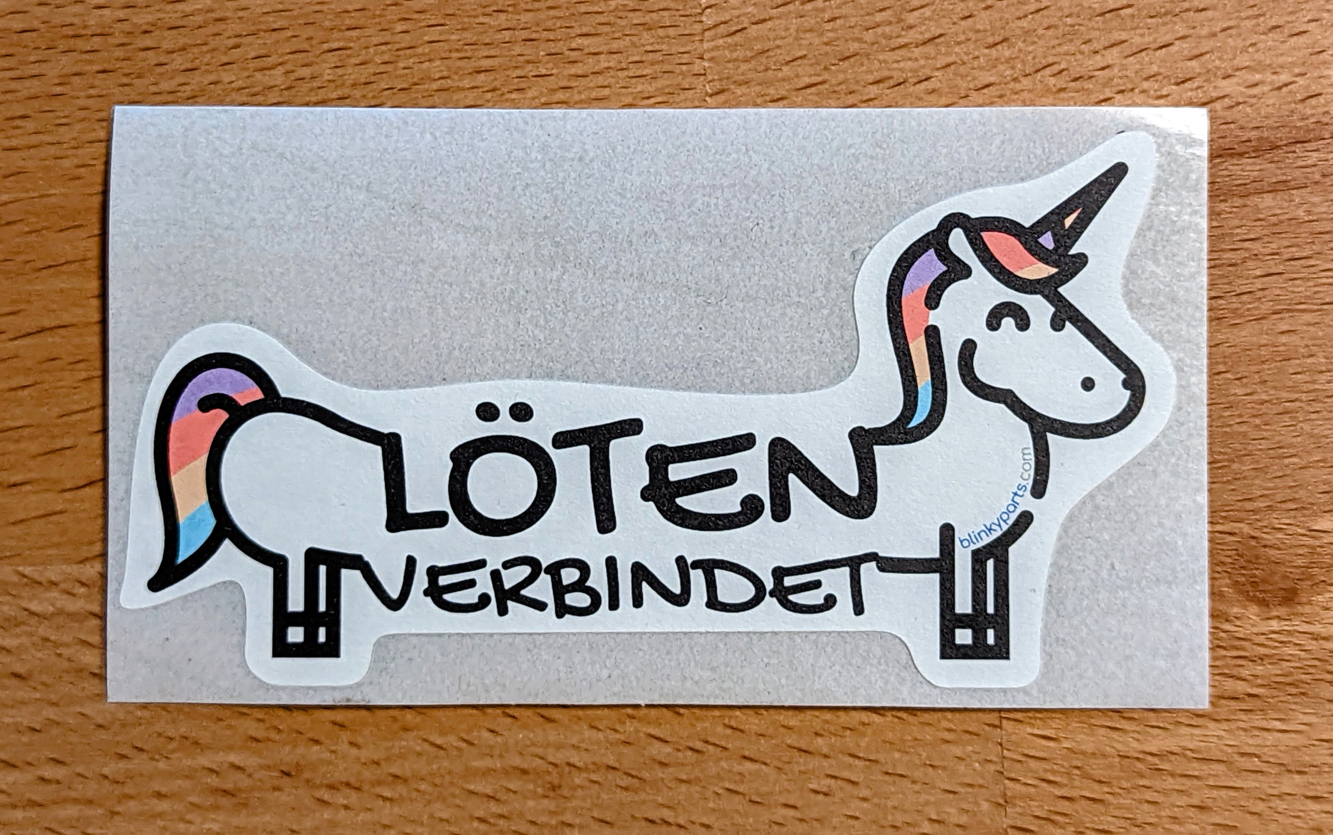 Aufkleber-Paket: 10x Löten Verbindet Einhorn