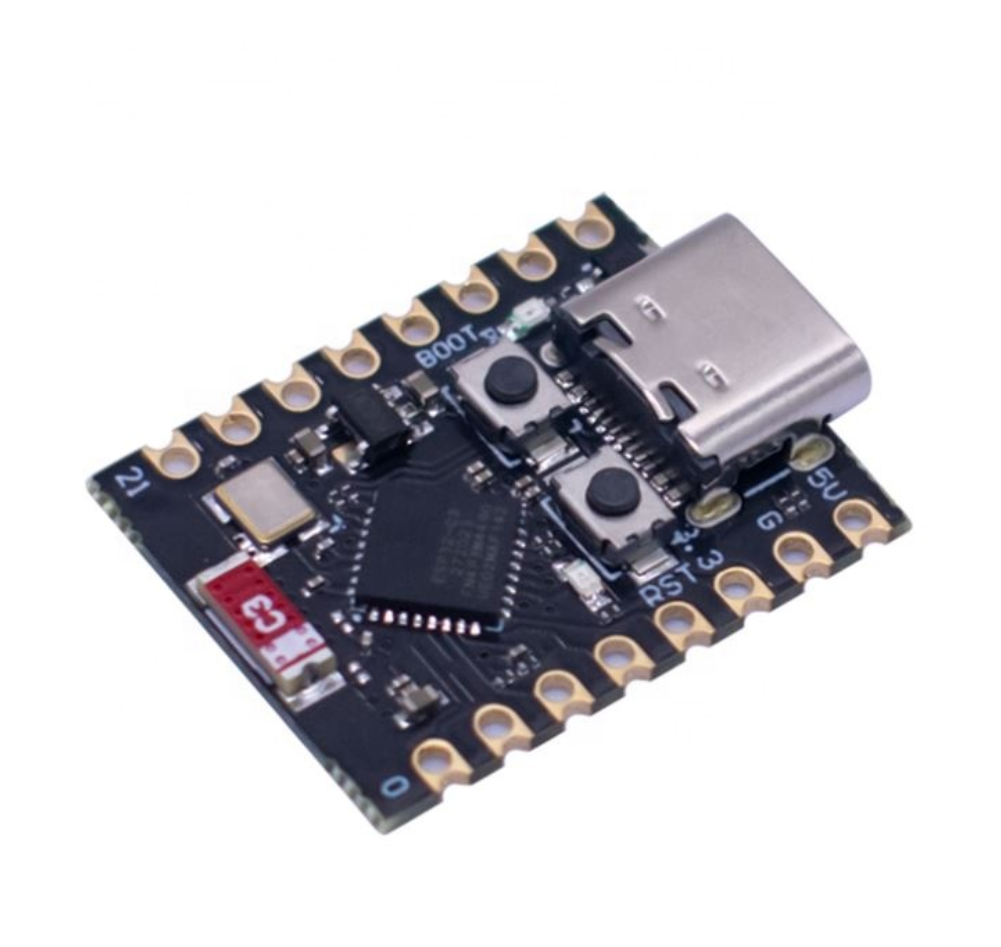 ESP32 C3 SuperMini Development Board Draufsicht ohne Pinleisten