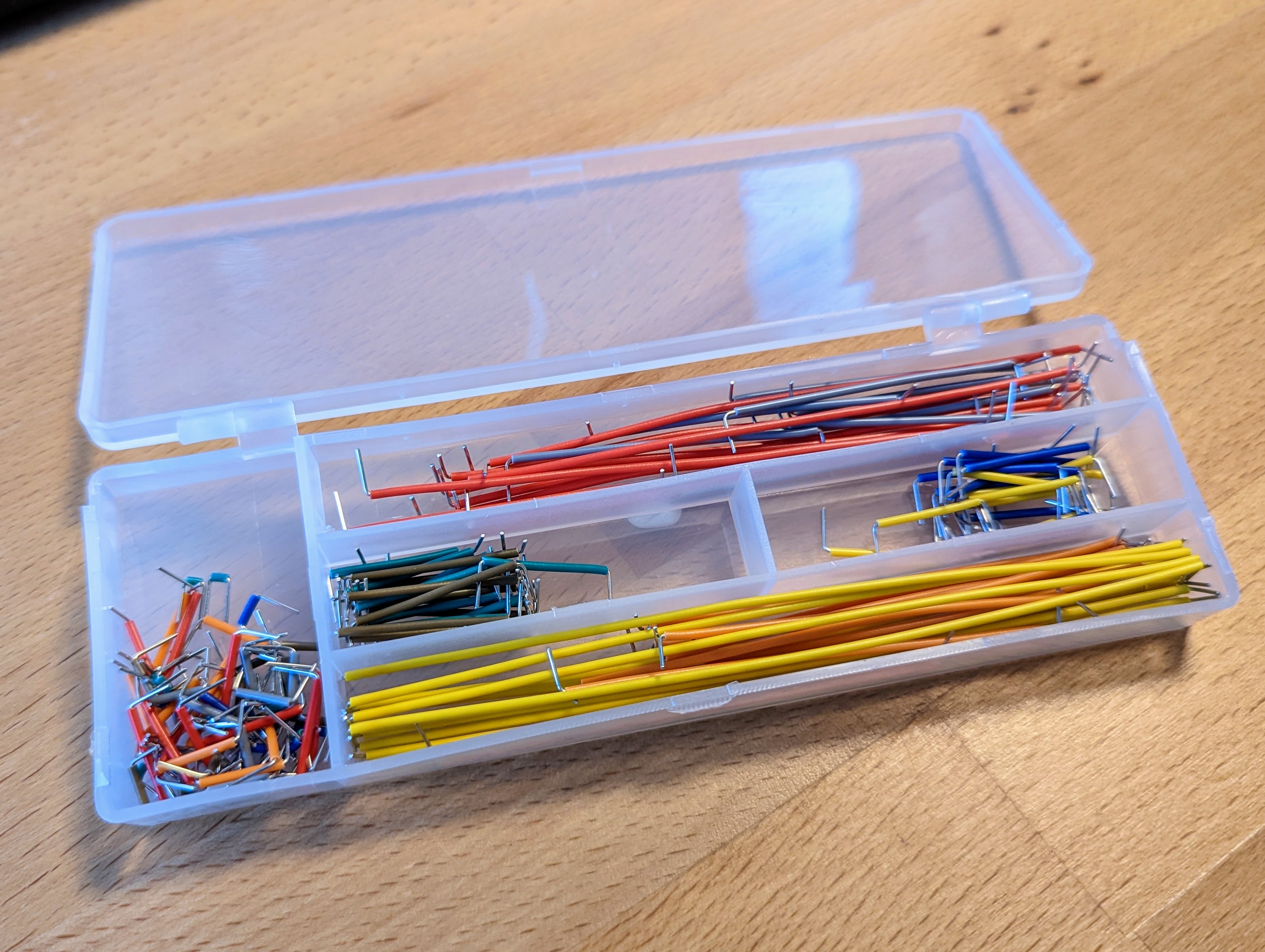 Jumper set for breadboards - 140 wires with 14 lengths