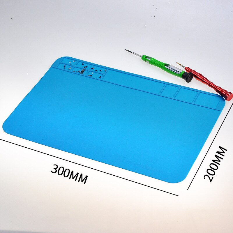 Heat-resistant silicone soldering pad