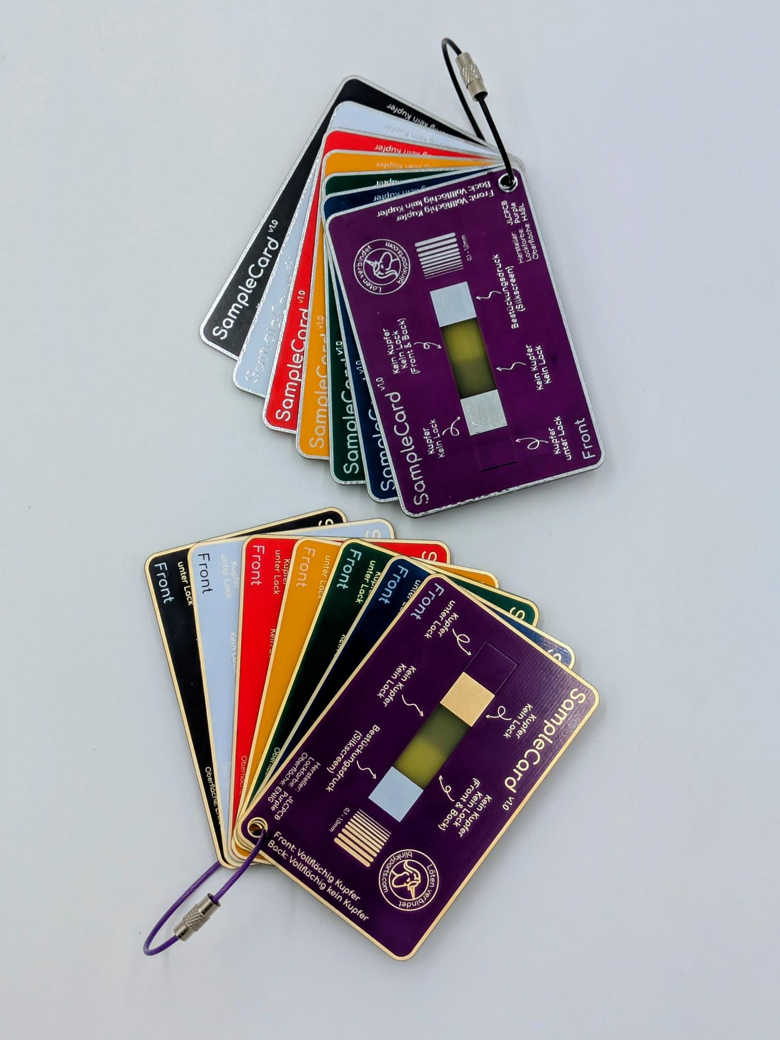 SampleCard PCB Musterkarten Set