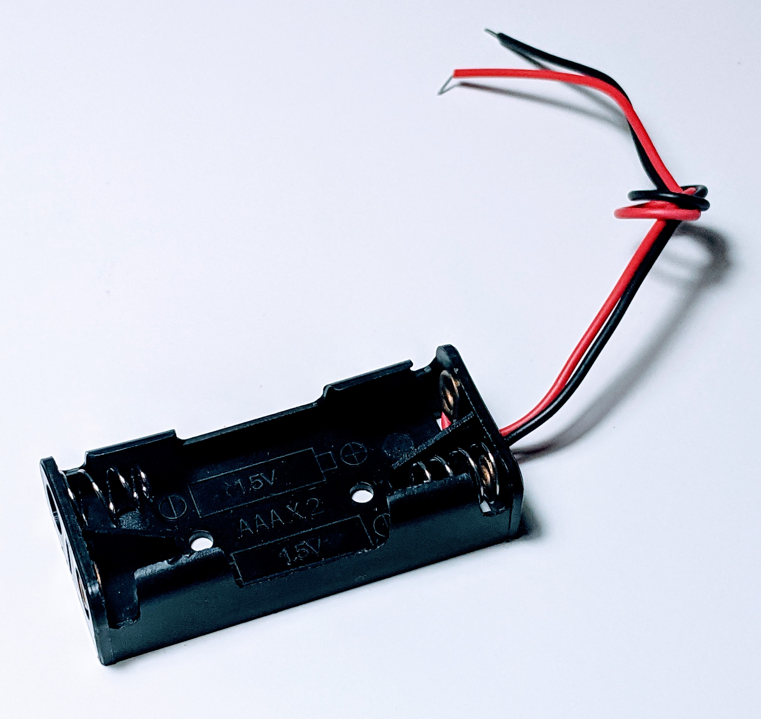 Battery holder for two AAA batteries Battery holder for two AAA batteries