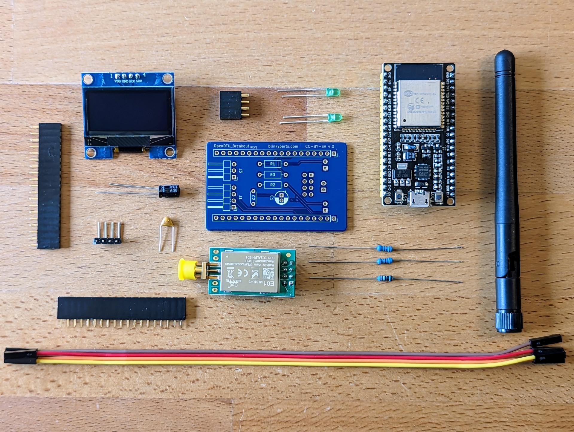 OpenDTU Kit with NRF – For Hoymiles HM, TSUN & Solenso Inverters