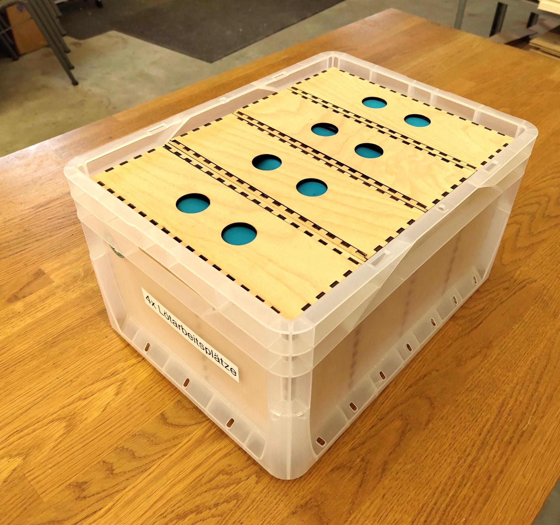 Wooden Soldering Box (empty) – Modular Storage for Soldering Tools ...